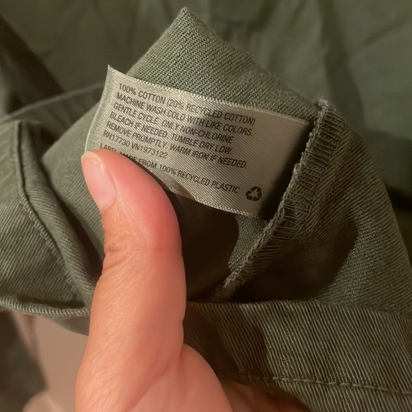 NWOT MENS SIZE XS FOREST GREEN BUTTON UP COAT DENIME STYLE UNIVERSAL THREADS - Picture 7 of 7